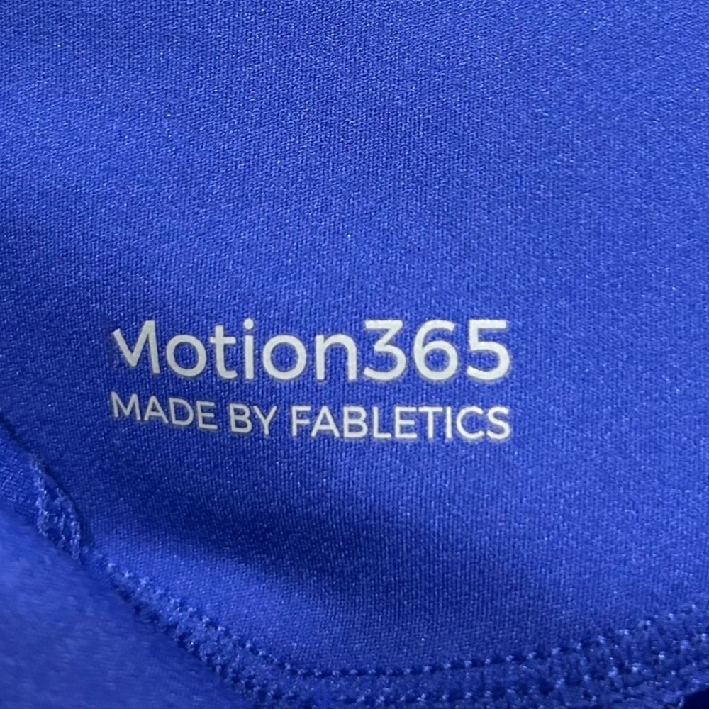 Fabletics Leggings Women XL Blue Motion 365 High Rise Mesh Pocket - Picture 7 of 8